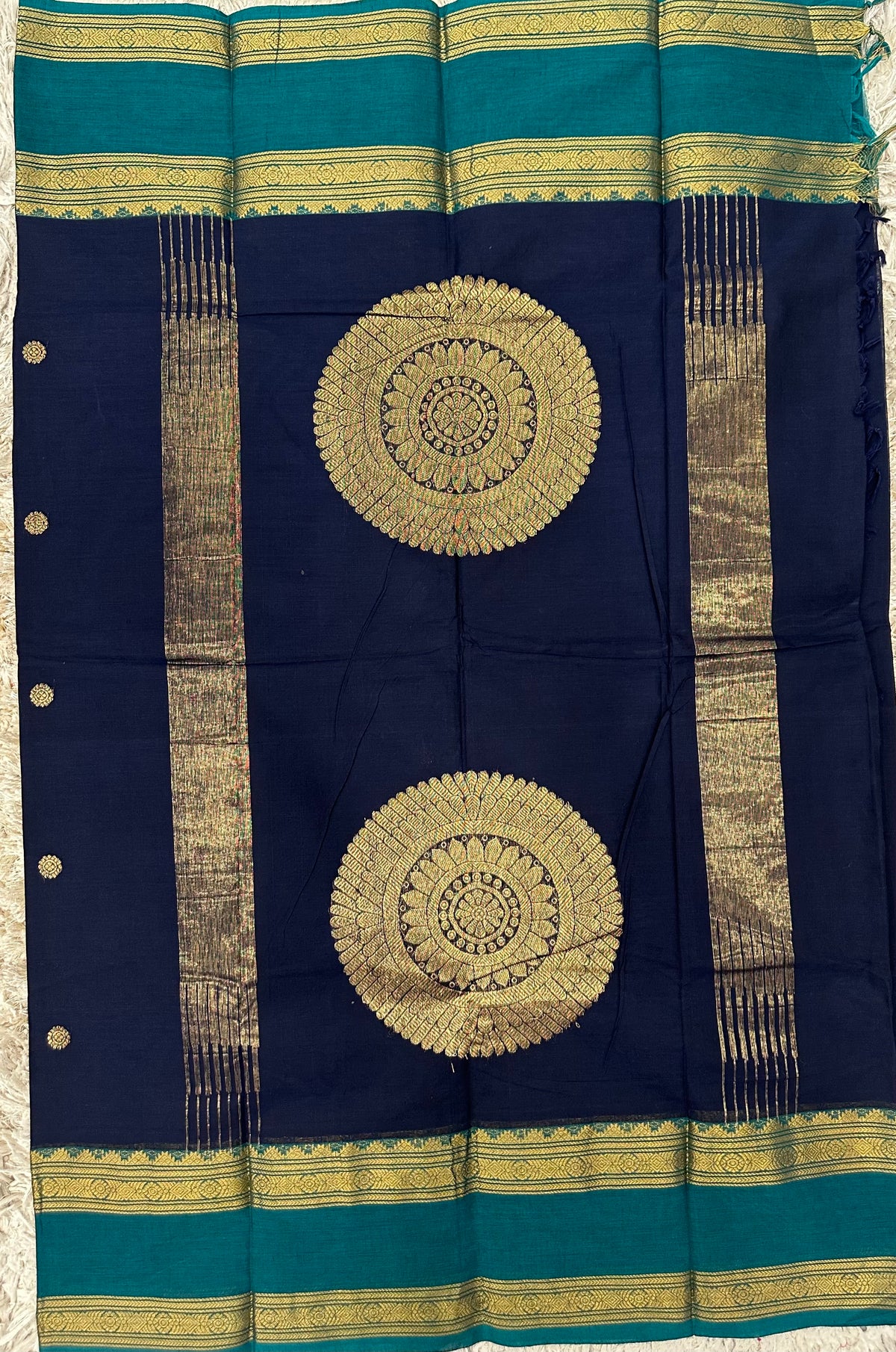 Kanchi Cotton Sarees with Heavy Pallu