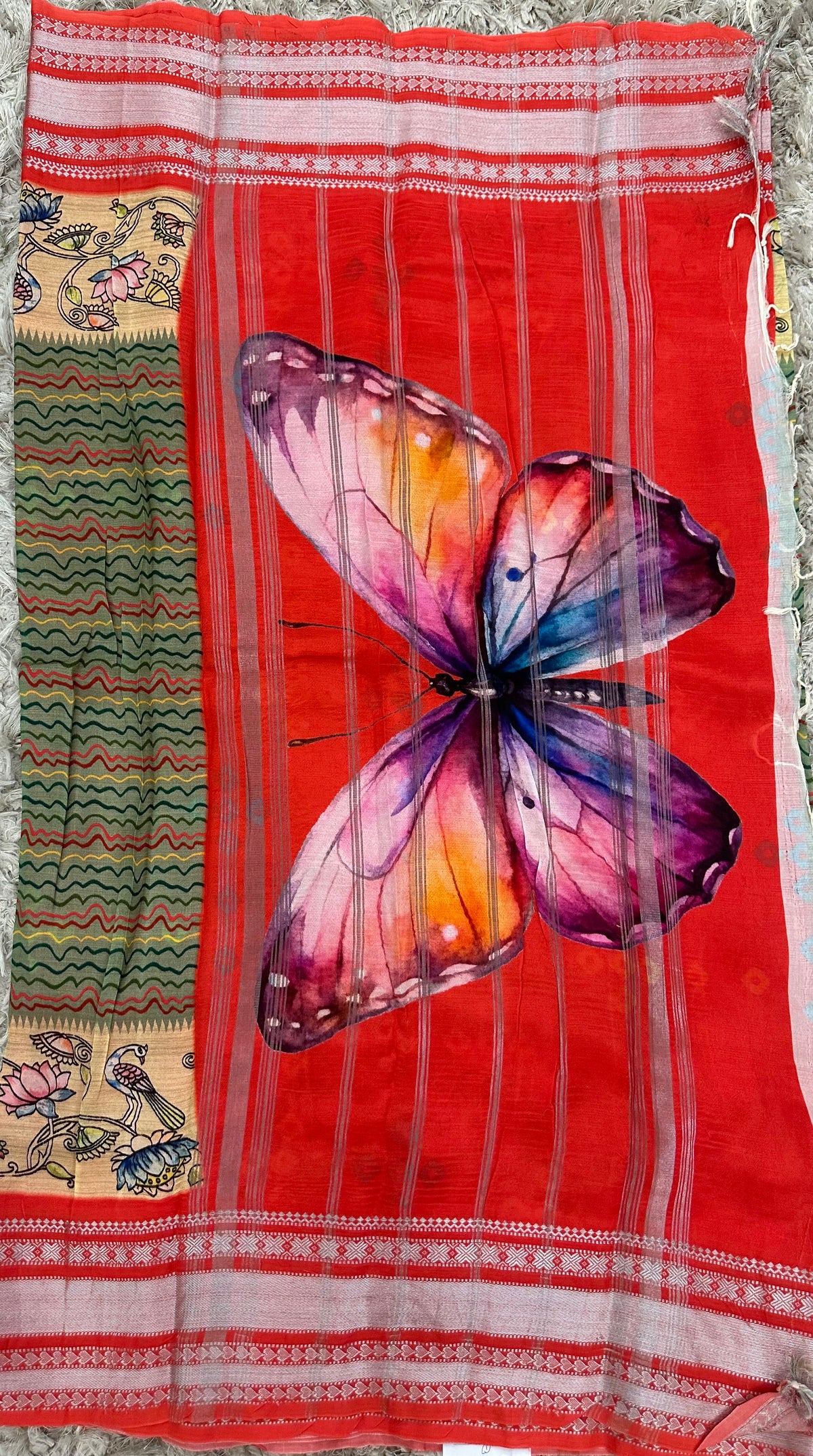 Mangalgiri digital print sarees