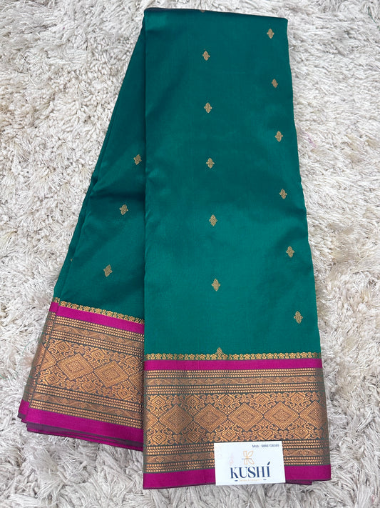 Ilkal Pattu with Traditional Border Saree