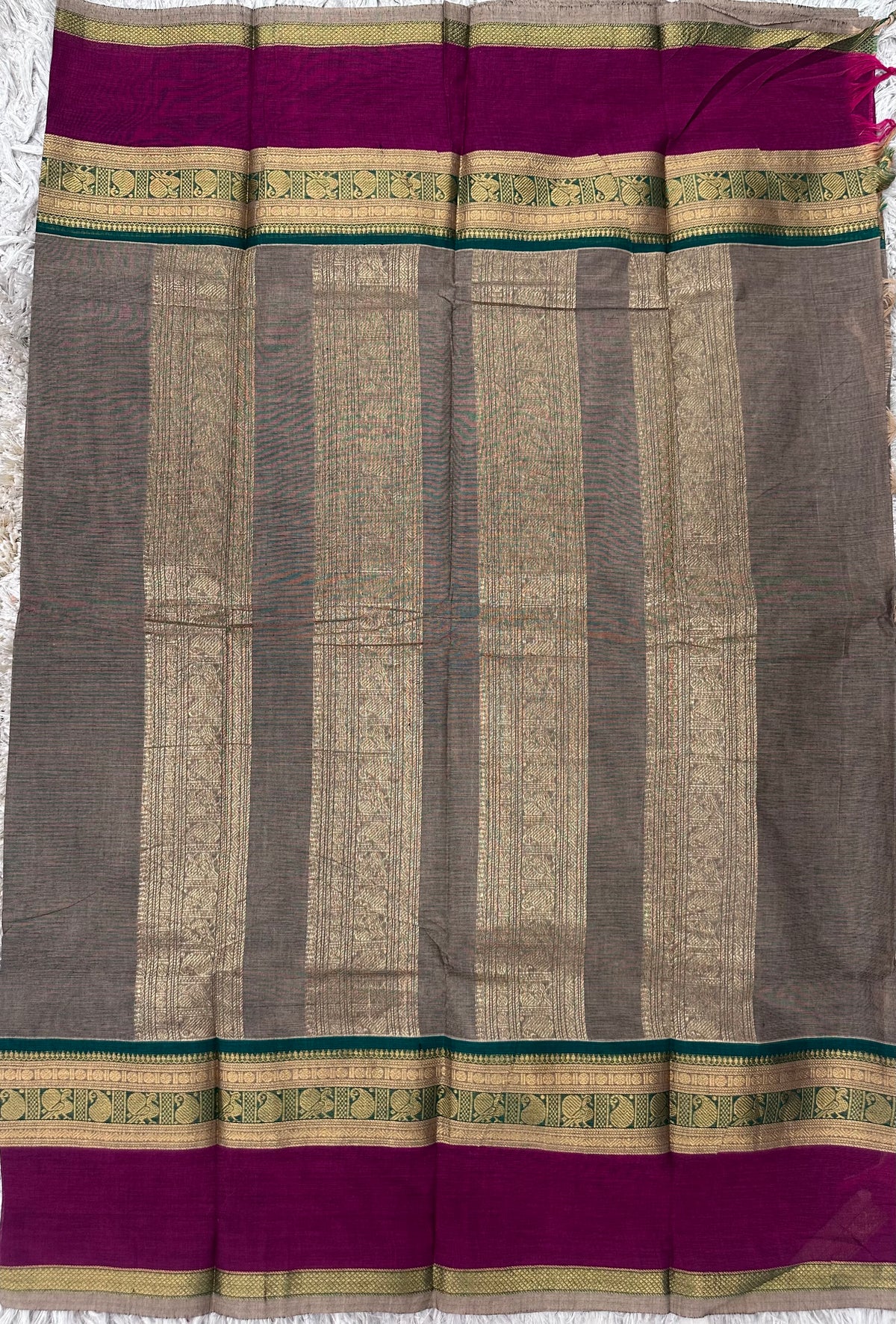 Kanchi Cotton Sarees with Heavy Pallu