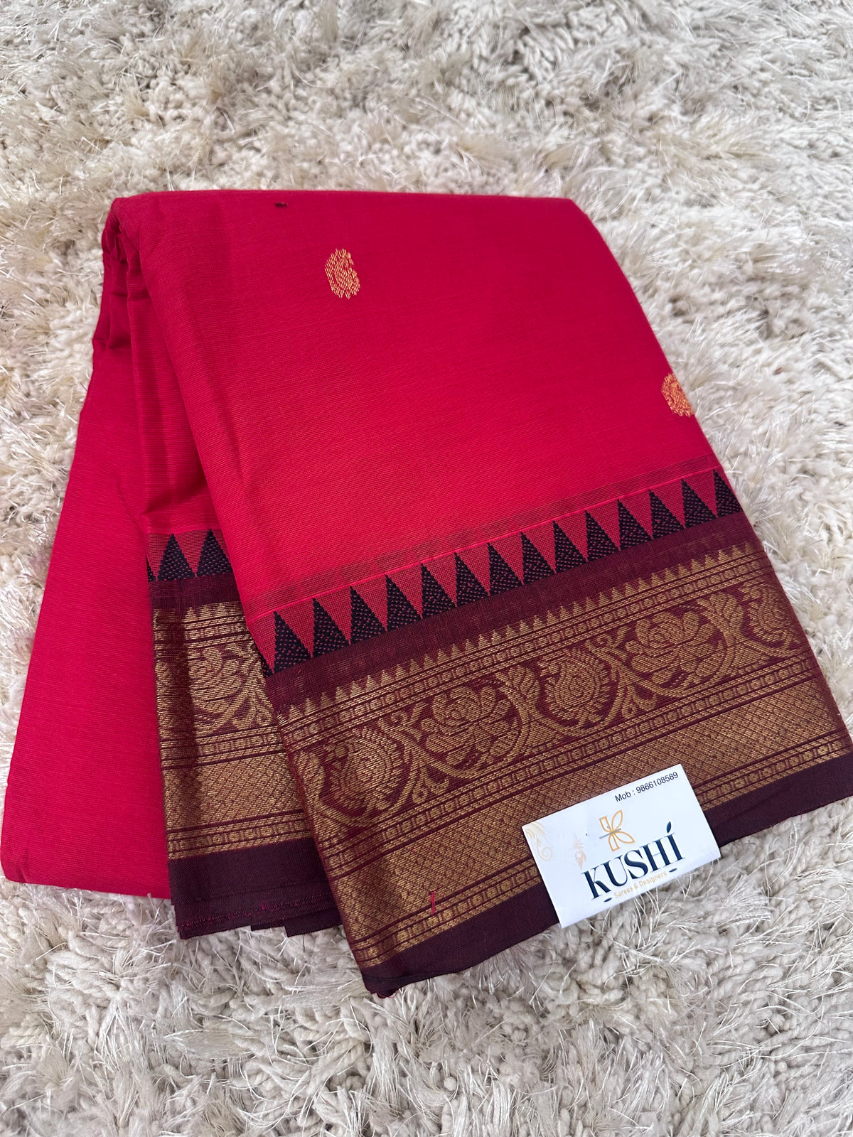 Kanchi Cotton Sarees with Heavy Pallu