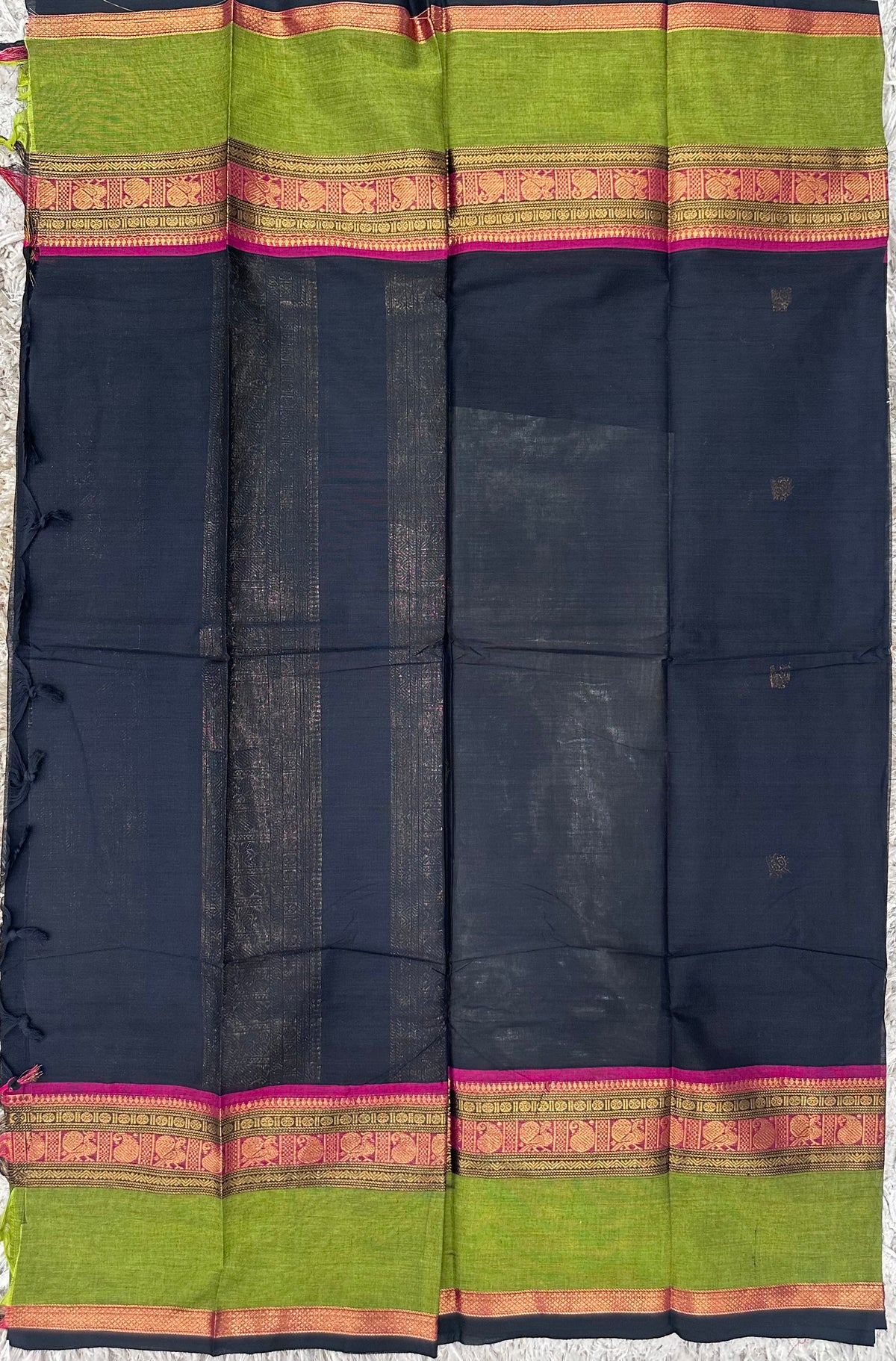 Kanchi Cotton Sarees with Heavy Pallu
