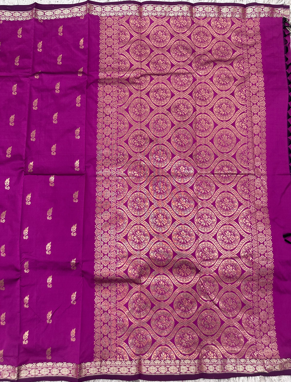 Semi silk with small border sarees