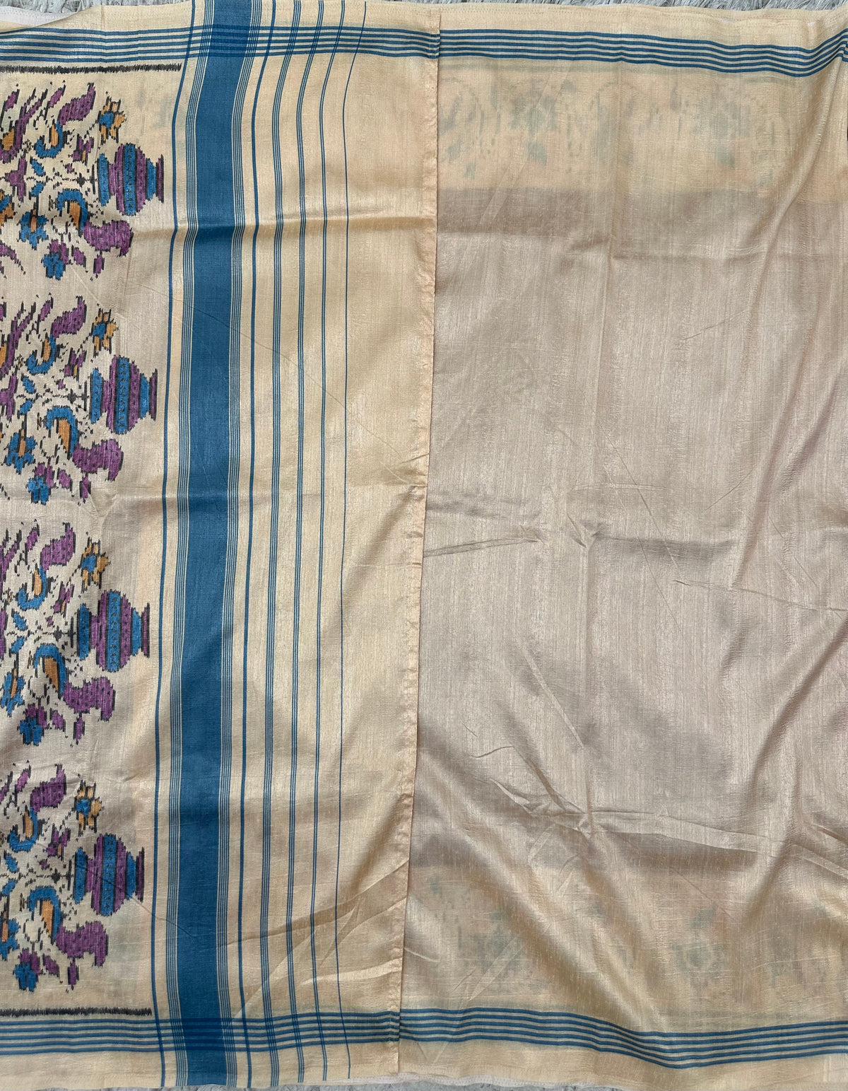 Semi Tussure Bandini Print Fancy Saree