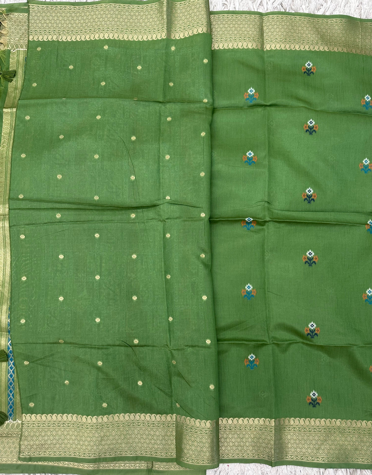Munga Fancy Saree with Patola Pallu