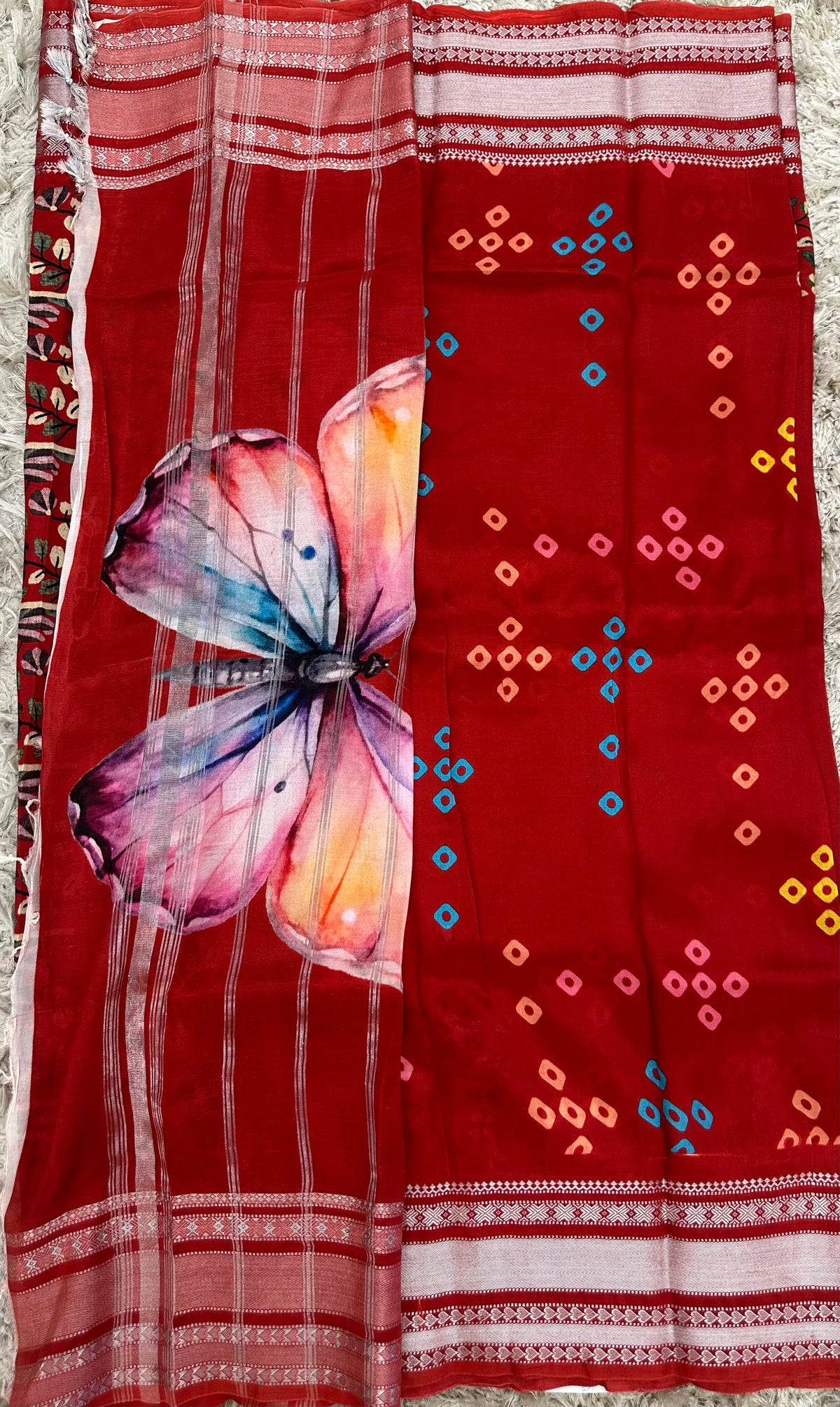 Mangalgiri digital print sarees