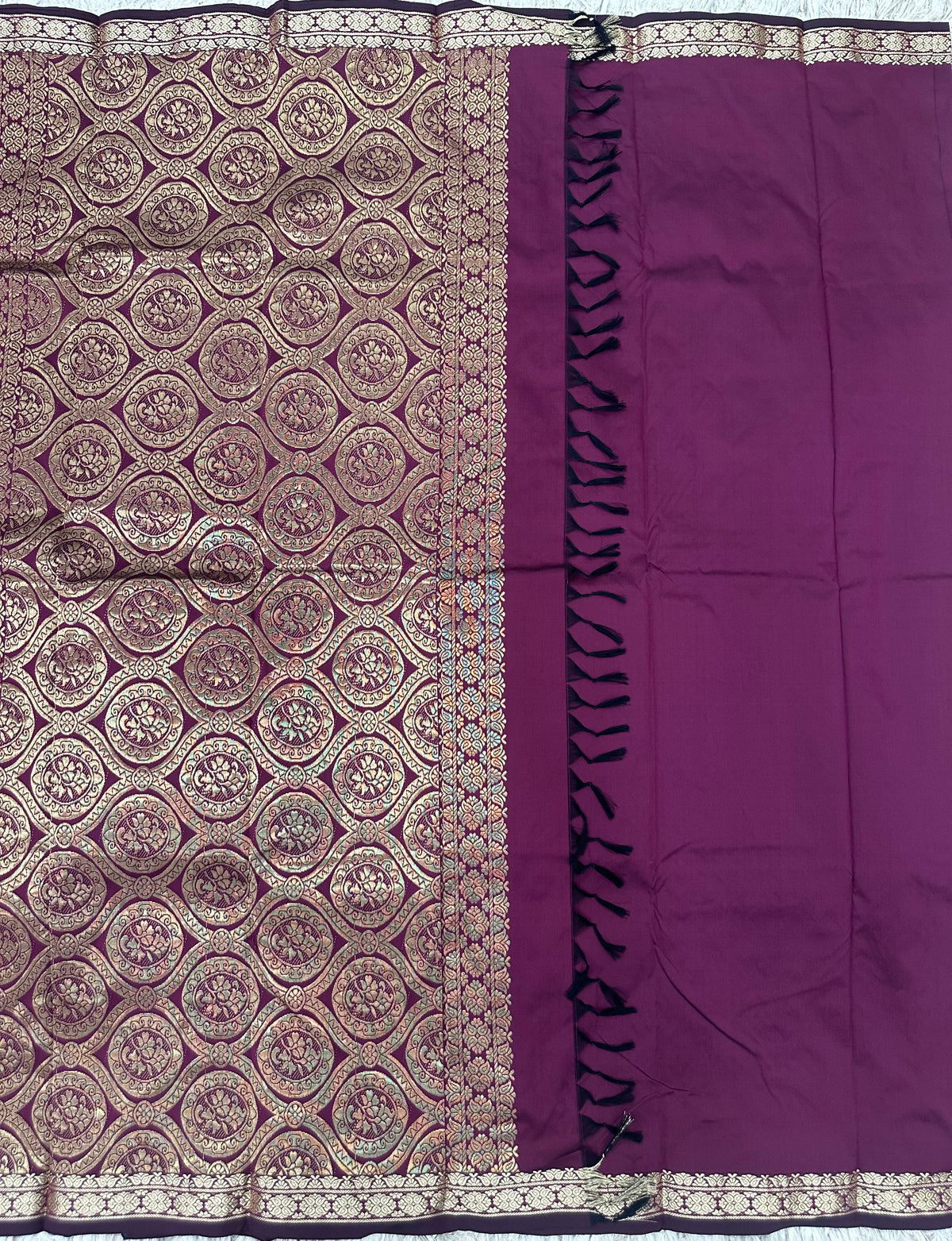 Semi silk with small border sarees