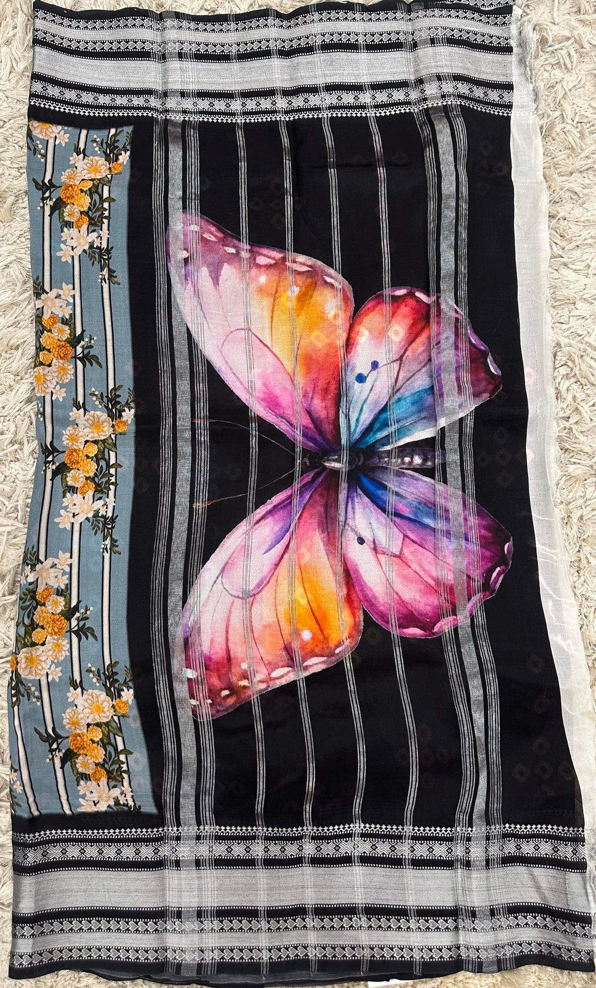 Mangalgiri digital print sarees