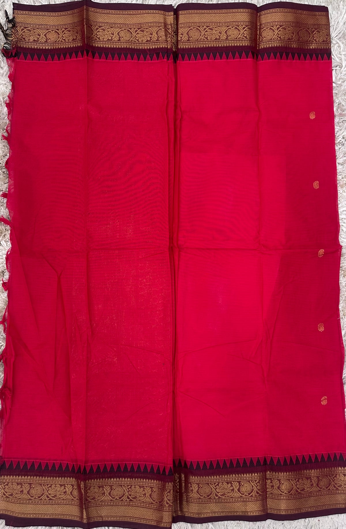 Kanchi Cotton Sarees with Heavy Pallu