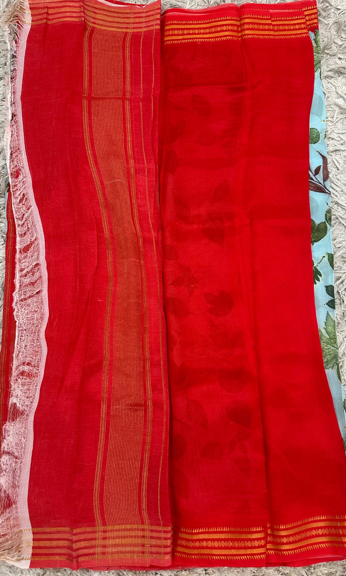 Mangalgiri digital print sarees