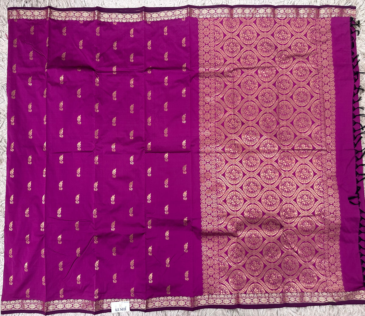 Semi silk with small border sarees