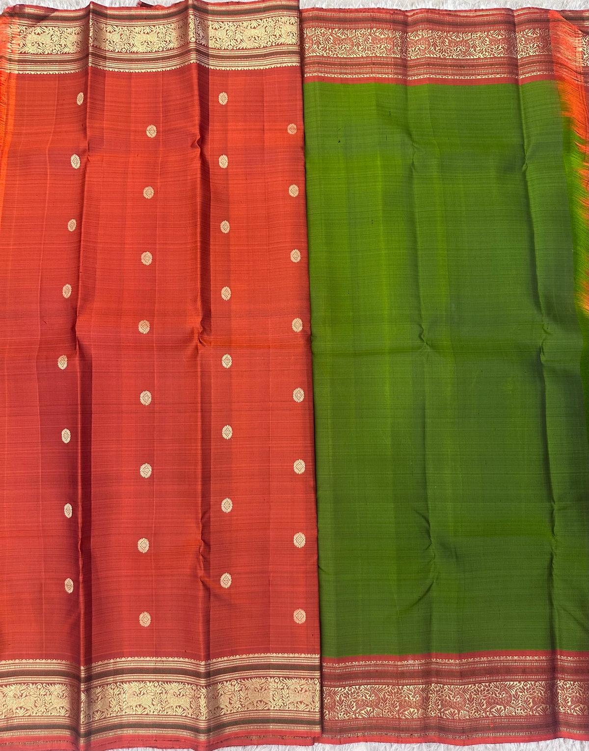 Green Kanjivaram Pattu Saree