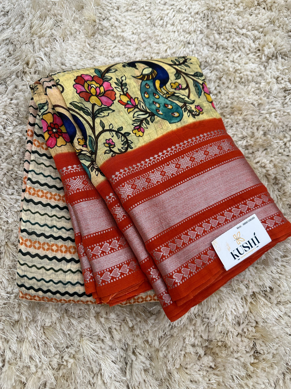 Mangalgiri digital print sarees