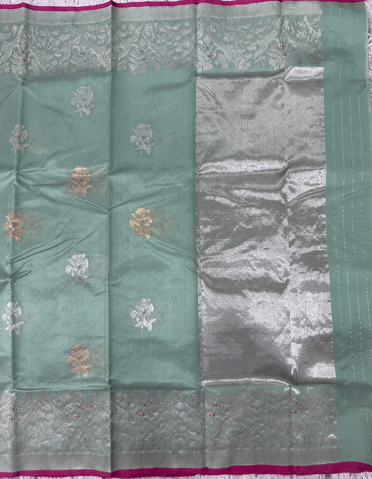 Chanderi Tissue Pattu Saree