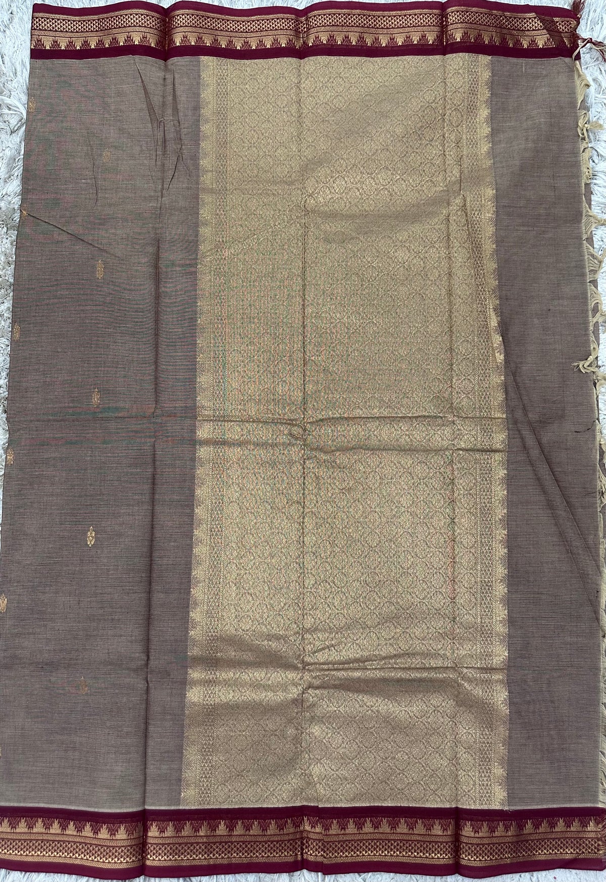 Kanchi Cotton Sarees with Heavy Pallu