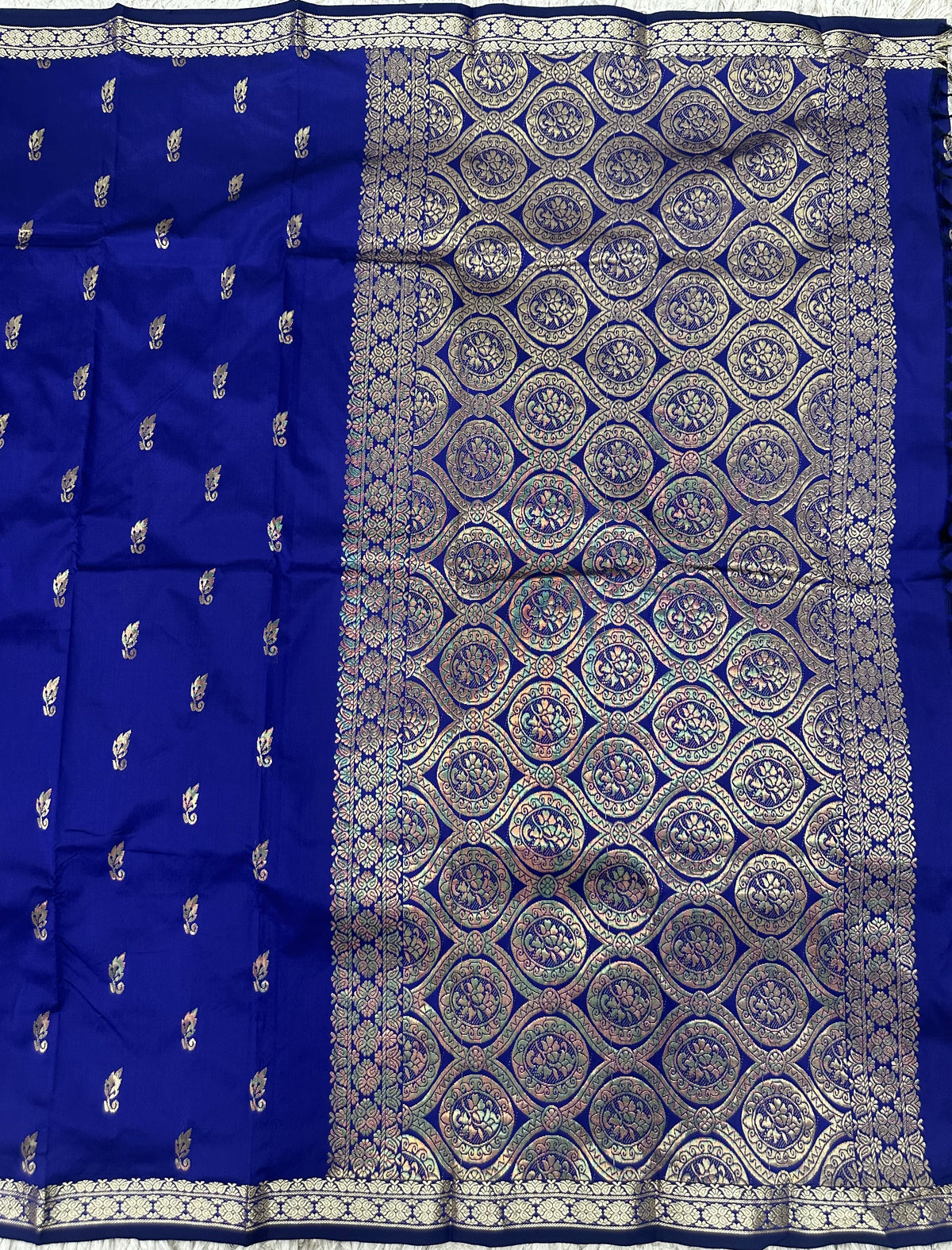 Semi silk with small border sarees