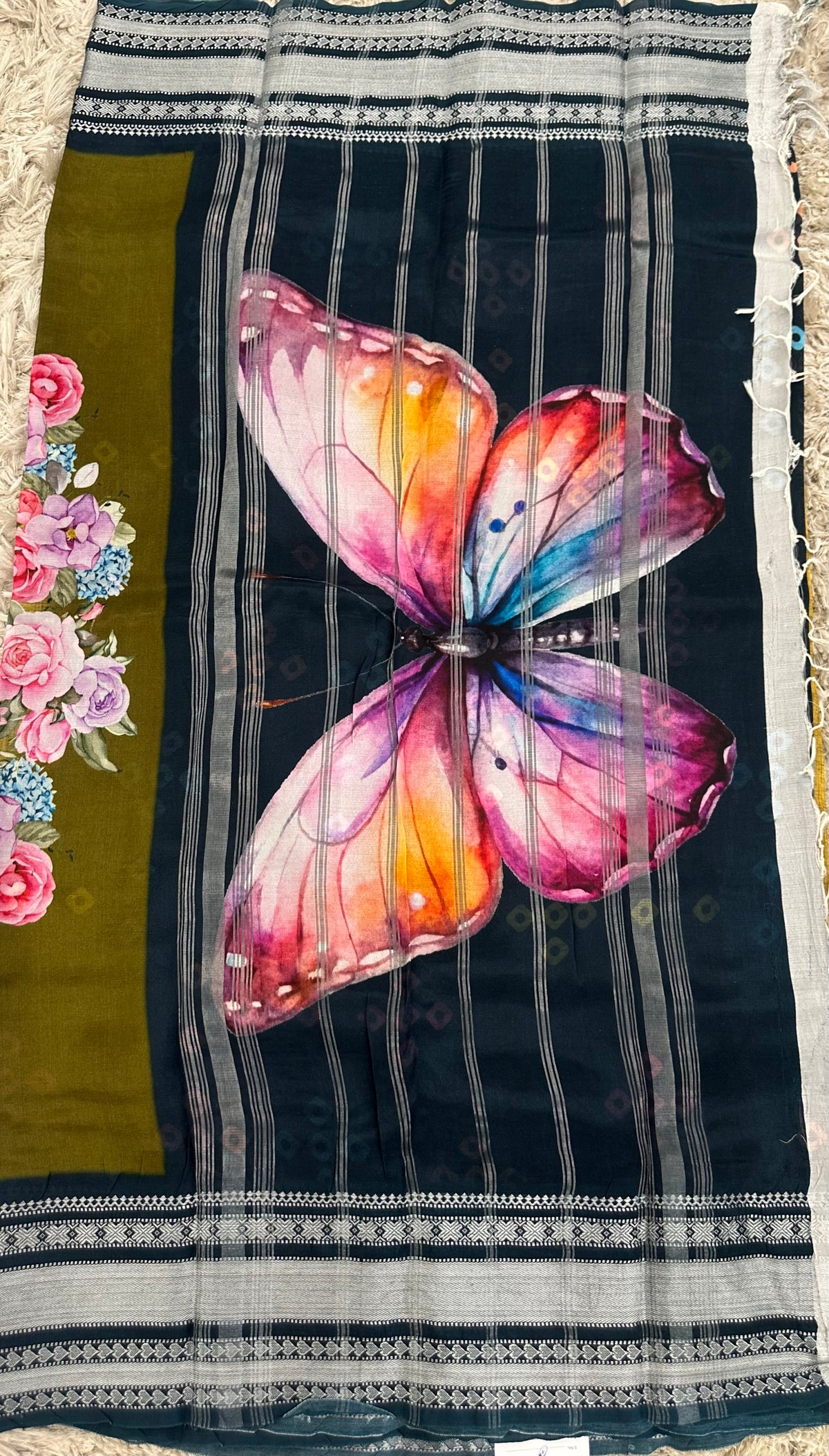 Mangalgiri digital print sarees