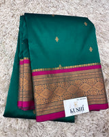 Ilkal Pattu with Traditional Border Saree