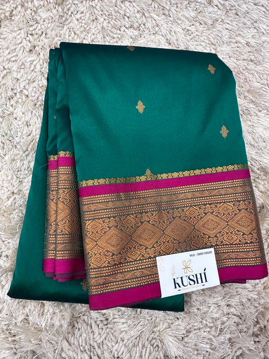Ilkal Pattu with Traditional Border Saree