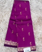 Semi silk with small border sarees