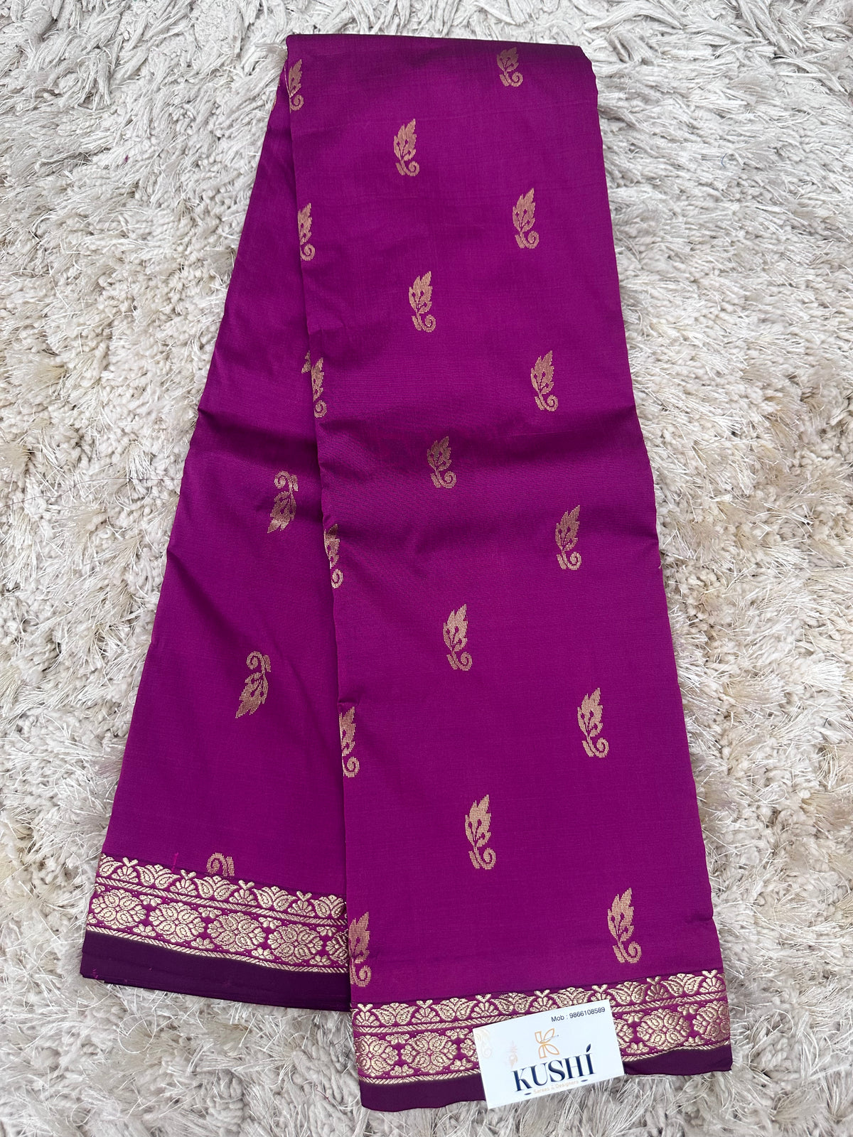 Semi silk with small border sarees