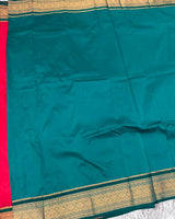 Ilkal Pattu with Traditional Border Saree