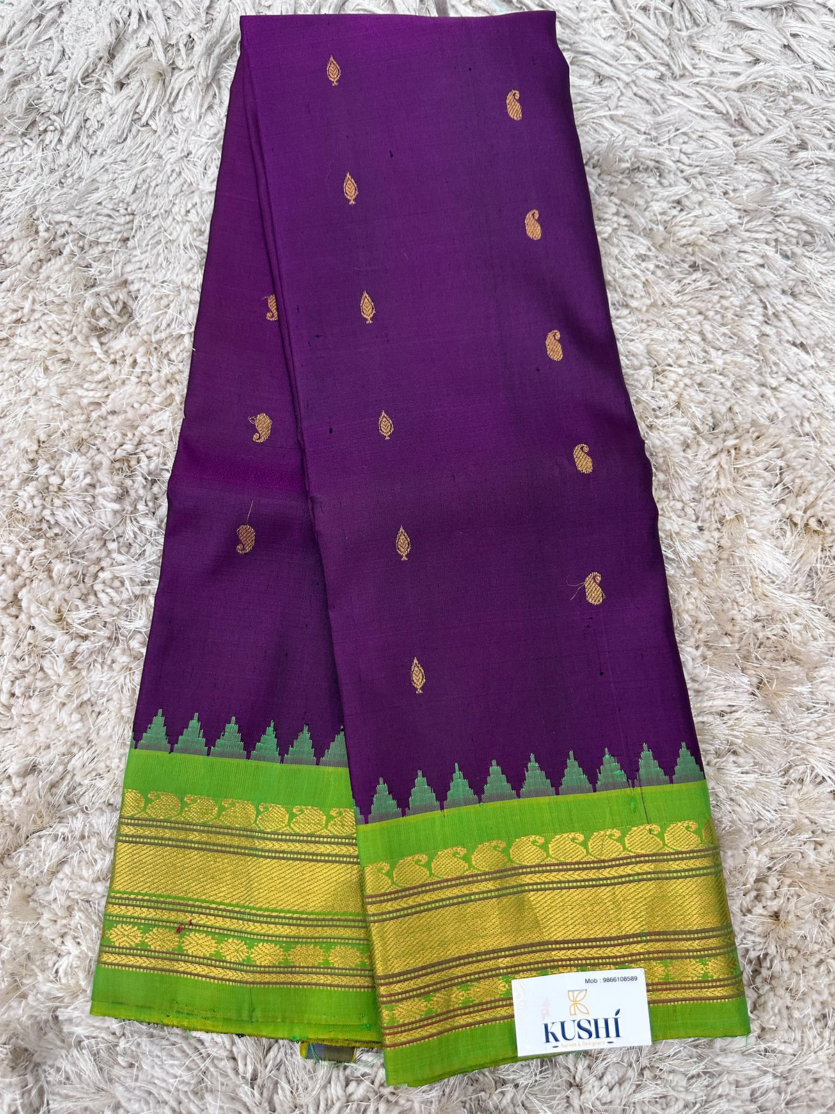 Gadwal Pattu Traditional Kanchi Border Sarees
