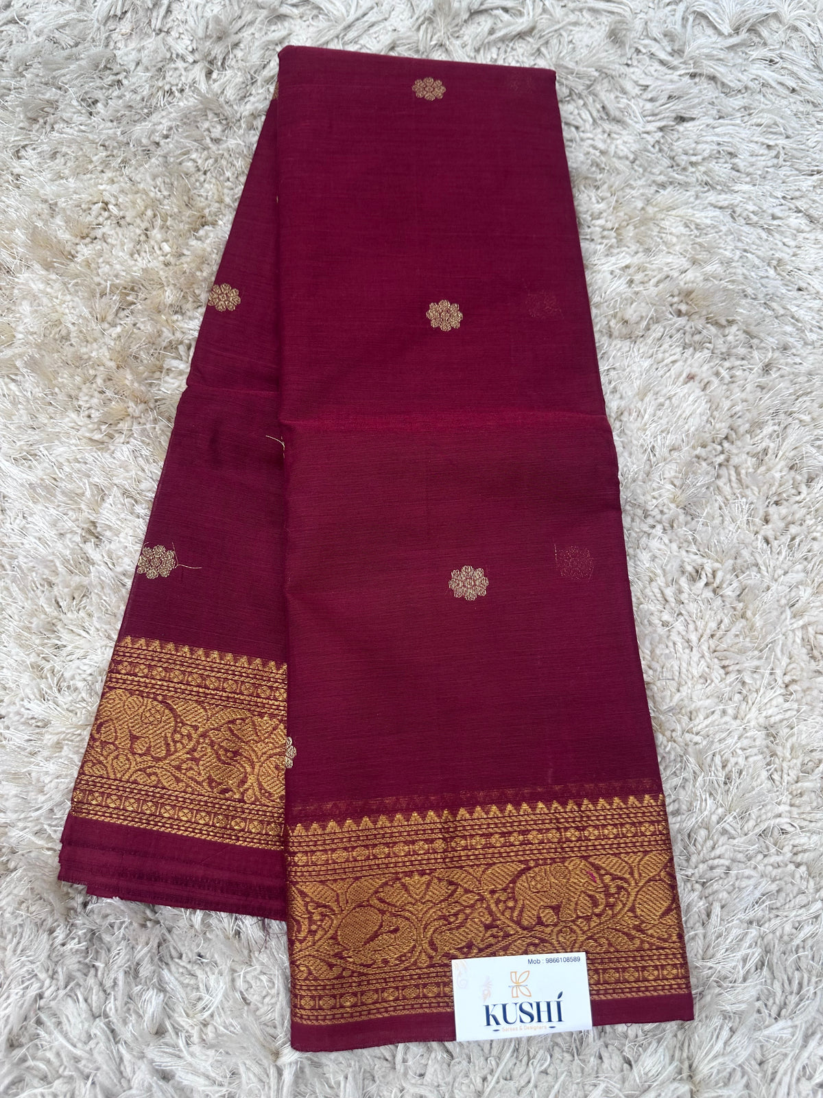 Kanchi Cotton Sarees with Heavy Pallu