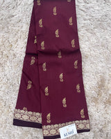 Semi silk with small border sarees