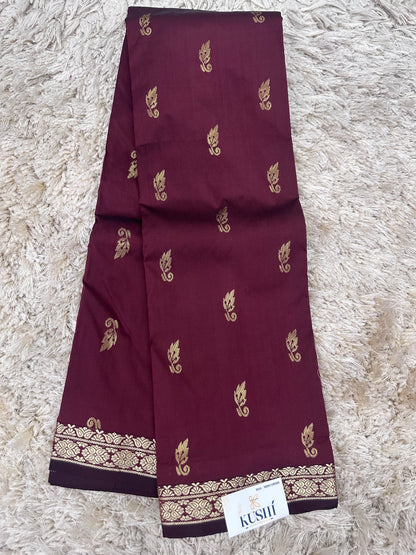 Semi silk with small border sarees