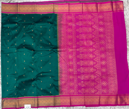 Ilkal Pattu with Traditional Border Saree