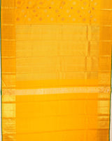Kanchipuram Silk Jaal Yellow Saree