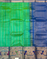 Green Venkatgiri Pattu with Paithani Border Saree
