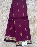 Semi silk with small border sarees