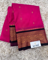 Ilkal Pattu with Traditional Border Saree
