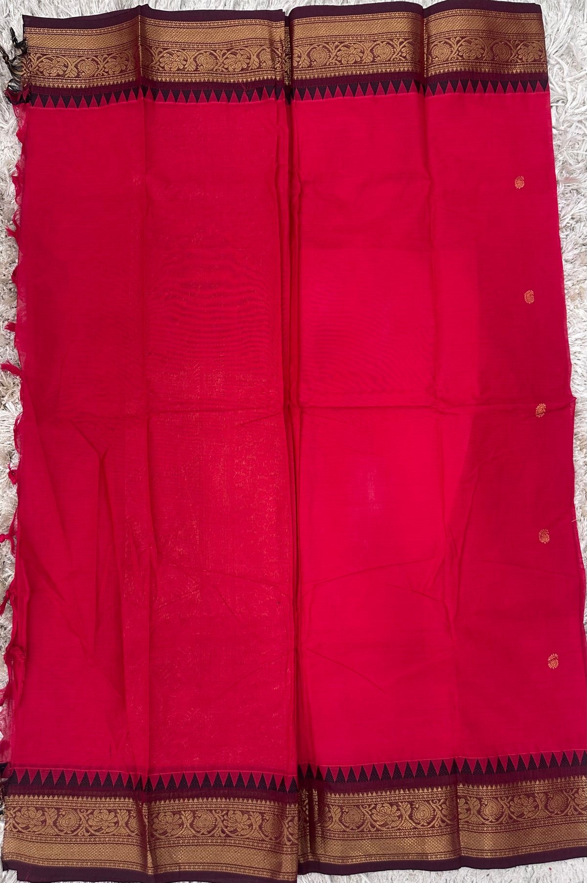 Kanchi Cotton Sarees with Heavy Pallu