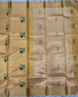 Gold Chanderi Tissue Pattu Saree