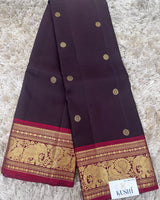 Brown Vintage Kanjivaram Pattu Saree