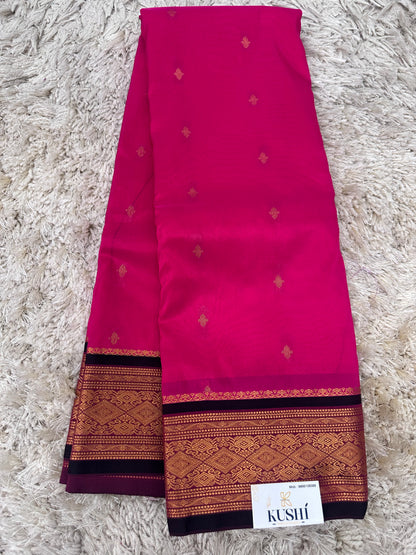 Ilkal Pattu with Traditional Border Saree