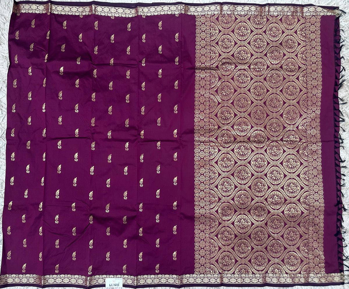 Semi silk with small border sarees