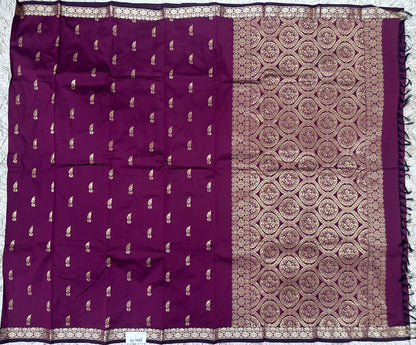 Semi silk with small border sarees