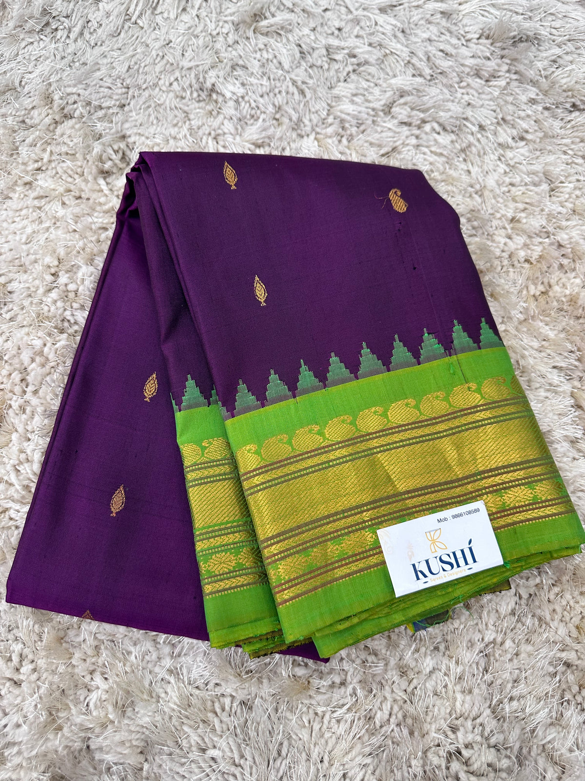 Gadwal Pattu Traditional Kanchi Border Sarees