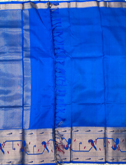 Green Venkatgiri Pattu with Paithani Border Saree