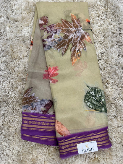 Mangalgiri digital print sarees