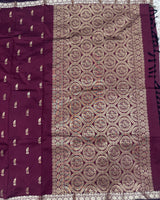 Semi silk with small border sarees