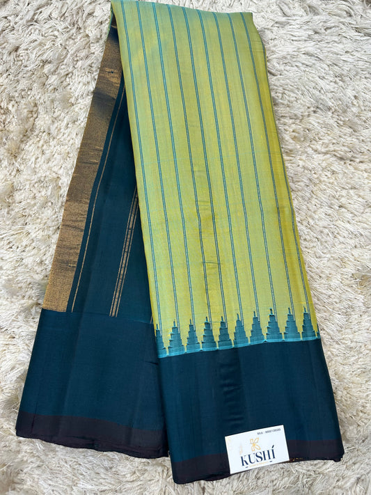 Gadwal pattu plain border saree