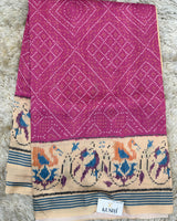 Semi Tussure Bandini Print Fancy Saree