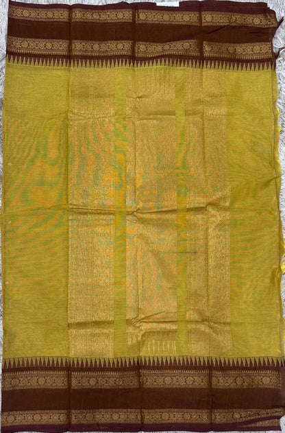Kanchi Cotton Sarees with Heavy Pallu