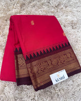 Kanchi Cotton Sarees with Heavy Pallu