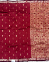 Semi silk with small border sarees